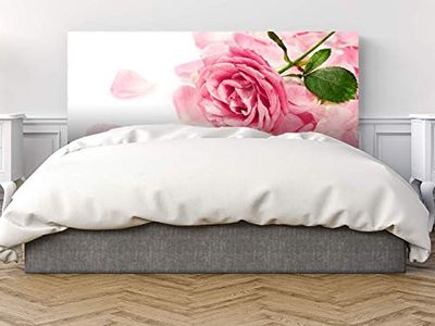 Oedim Pegasus Roze Bloem Hoofdbord 150 x 60 cm | Verkrijgbaar in verschillende maten | Lichtgewicht, Elegant, Stevig en Economisch Hoofdbord