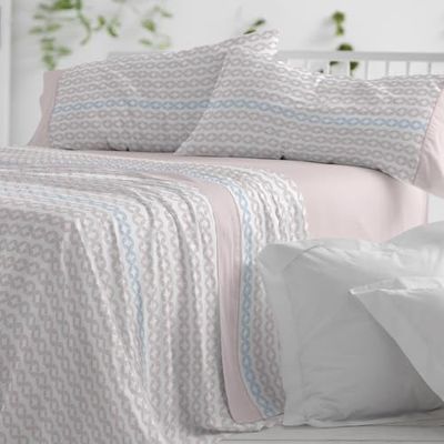 Burrito Blanco | Juego de sábanas | Cama de 90cm. (+Medidas Disponibles) | Diseño 542 | Color Nude (90x190/200cm.)