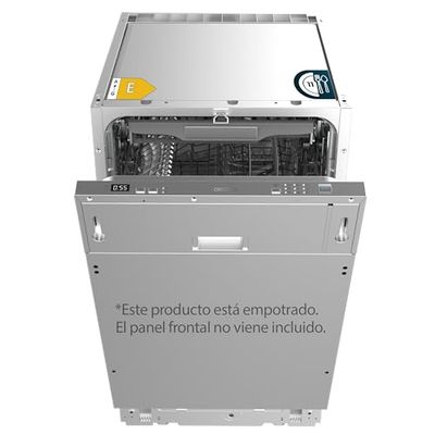Cecotec Lave-vaisselle Intégrable Bolero Aguazero 4101 Full-BI E. 1850 W, 11 Couverts, 6 Programmes, Faible Consommation, Dual Zone Wash, Auto Wash, Départ Différé, AquaStop, Panneau Tactile
