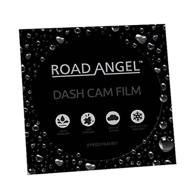 Aura RA9200 di Road Angel, pellicola per dash cam in nanotecnologia, ideale per proteggere tutte le dash cam Aura HD, applicazione facile, rimane invisibile una volta applicata, idrorepellente, respinge la polvere, la nebbia e la brina