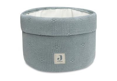 Jollein Koszyk pielęgnacyjny - Cosy Knit, Sea Green - 60% bawełna, 40% akryl - 14 x 18 cm - zielony