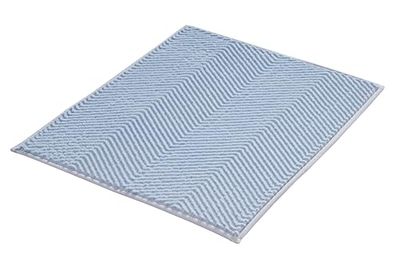 Kleine Wolke Tapis de Bain Zigzag Bleu Clair 50 x 60 cm