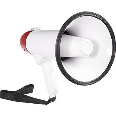 SpeaKa Professional 305305 SP-1221220 XB-11SR - Megáfono con correa de sujeción y función de grabación