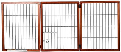 Carlson Pet Products Design Paw Lot de 3 Panneaux de Grille en Bois Extra Large 152,4 cm