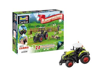 Revell Advent Calendar RC Claas 960 Axio I Claas Tractor I DIY Advent Calendar I Christmas Calendar for Boys, Girls and Adults from 8 Years I Tractor Assembly in 24 Days