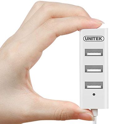 UNITEK Y-2146 HUB USB 2.0 4 PUERTOS 480 MBIT/S BLANCO
