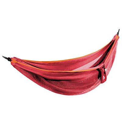 Hangmat van polyester netstof - Tweepersoons - Punch/Peach