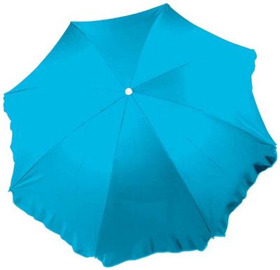 WDK Partner - A1300958 - Jeu de Plein Air - Parasol D140 Tnt Uni Cyan