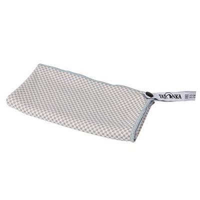 Tatonka Reishanddoek Travel Towel Bamboo S (40x80 cm) - Bamboo handdoek - Ultralichte, extreem absorberend, sneldrogend, antibacterieel en geurneutraliserend - inclusief pakzak (grijs)