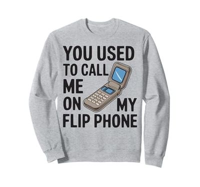 Classic Flip Phone Vintage Cellulare Cellulare Felpa