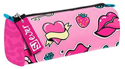 SJ Gang Bauletto Sj Ever, Rosa, Bustina Portapenne Scuola