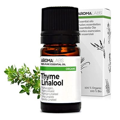 Aroma Labs - BIO Thyme Linalool - Chemotyped and AB Certified Essential Oil - 5 mL