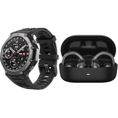 Amazfit T-Rex 3 Outdoor Smartwatch 48mm Écran AMOLED, Cartes et Navigation Hors Ligne+OWS Casque Bluetooth 5.3