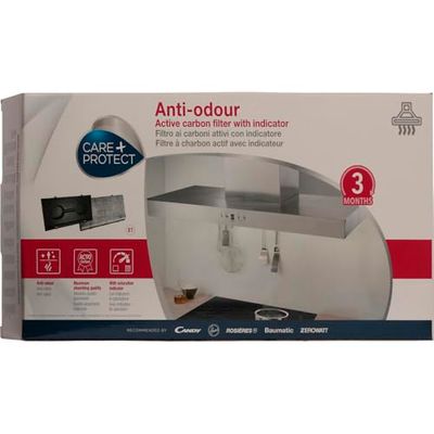 CARE + PROTECT Filtres à Charbon Actif Anti-Odeur Compatibles (480x250x40mm, 1030gr, Type 190)