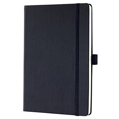 SIGEL CO701 Weekly planner, undated, in English, A5, hardcover, Black - Conceptum