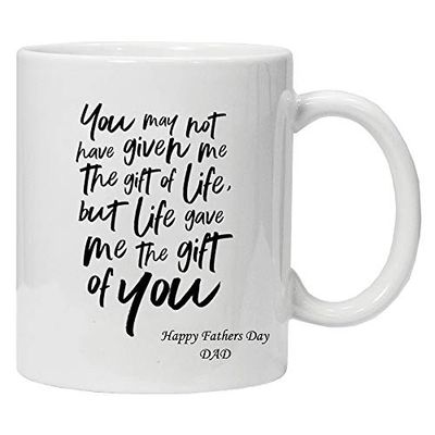 Acen Merchandise You May not Have Given me The Gift of Life, but Life Give Me The Gift of You Stepfather – Mug de qualité supérieure et coffret cadeau pour le bureau, le travail à la maison