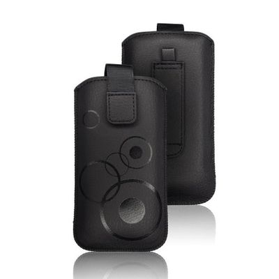 Mobiltelefonficka, väska för Samsung S2, i9100, Plus, i9105, LG L7, Xperia J, ARC, svart, fodral, fodral