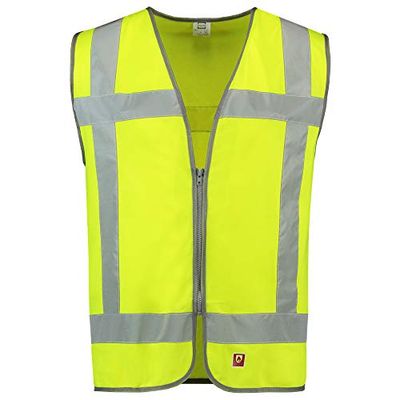 Tricorp 453017 Safety RWS flamskydd varningsväst, 100% polyester med flamskydd, 120 g/m², fluorgul, storlek XS-S