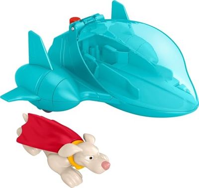 DC Liga de Super Mascotas Krypto Coche Lanzador de Juguete (Mattel HGL18)