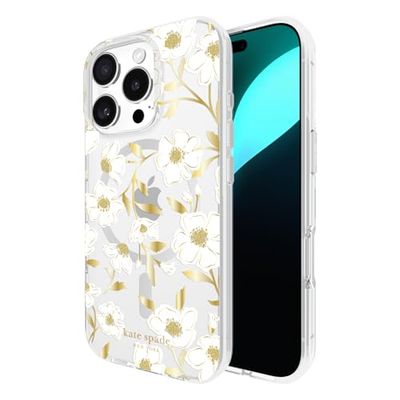 Kate Spade New York iPhone 16 Pro-hoesje - compatibel met MagSafe - Designer telefoonhoesje - Sunshine Floral Gems