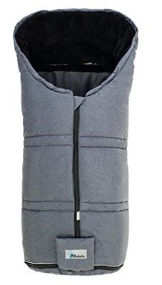 Altabebe AL2278SXP-01 vinterfotmuff för barnvagn Sympatex, alpin kollektion mörkgrå 8 dark grey/black