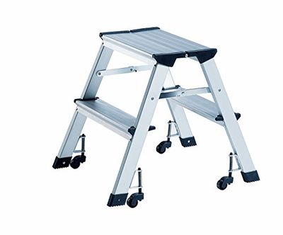 Alco-Albert 898 Step Ladder, Double Tier, 45 cm, Aluminium