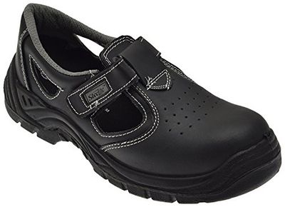 Portwest Sandália Steelite S1, tamanho: 47, cor: Preto, FW01BKR47