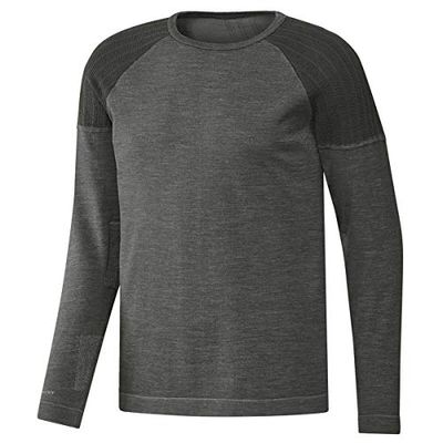 adidas Primeknit Crew Sweater, Maglia Uomo, Grigio, XL