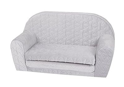 KNORRTOYS.COM Canapé pour Enfant « Cosy geo Grey », Plastique, Gris