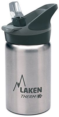 Laken Jannu Botella Térmica Acero Inoxidable 18/8 y Doble Pared de Vacío, Unisex adulto, Plateado, 350 ml