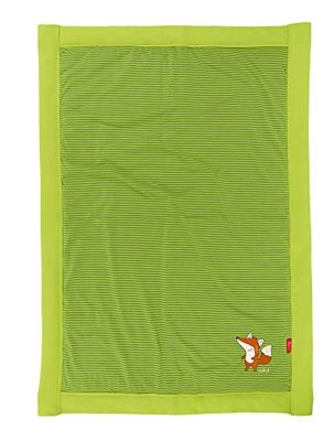 Sigikid Fuchs Forest Fox 39690 Couverture de Jeu et d'éveil en Jersey de Coton avec Rembourrage Doux, pour bébés et Enfants de 0 à 4 Ans, Vert, 100 x 70 x 1 cm