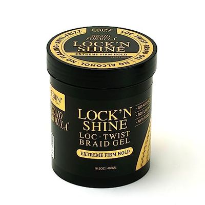 EBIN New York Braid Formula Lock N Shine Extreme Firm Hold Gel 16.2 fl.oz / 480ML