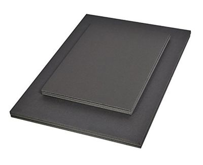 Clairefontaine Cartone con Retro in Schiuma, 50 x 65 cm, 5 mm, Nero (5 lavaggi), foamboard