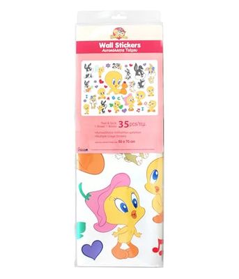Looney Tunes Baby 000153 – väggklistermärke, 50 x 18 cm, 35 stycken