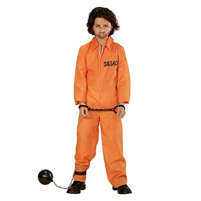 W WIDMANN MILANO Party Fashion - Costume enfant prisonnier, Combinaison, Détenu, Prisonnier, Costumes de Carnaval