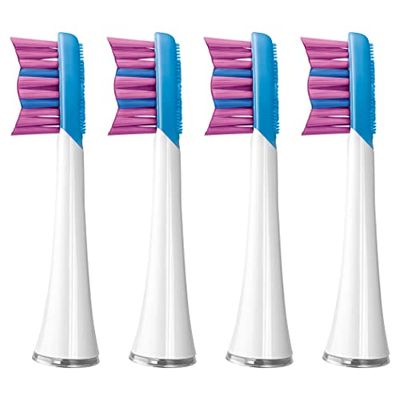 Testine per spazzolino da denti, 4 pezzi, bianco