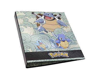 CYP BRAND Pokémon - 4 Ring Binder, School Supplies, Binder, Carpesan, Sorter, Blue, Official Product, Green, 0, Traditional