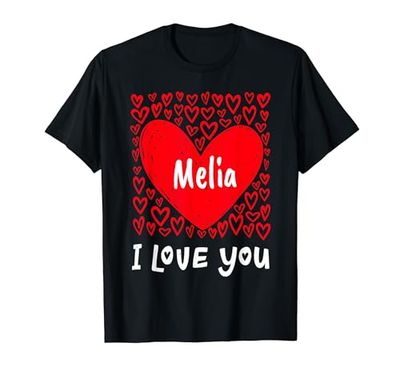 Melia I Love You, My Heart Belongs To Melia Personalizada Camiseta