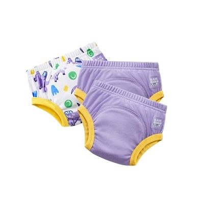 Bambino Mio Potty Training Pants, 3 Pack (2-3 Years - Purple Dinosaur) Reusable for Baby and Toddler, Boys and Girls