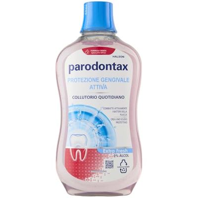 Parodontax Collutorio Liquido Protezione Gengivale Attiva, per Gengive Sane e Denti Forti, Uso Quotidiano, 500ml, Senza alcol