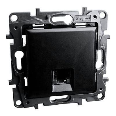 Presa per computer RJ45 CAT6A STP nera Niloe Step presa da incasso