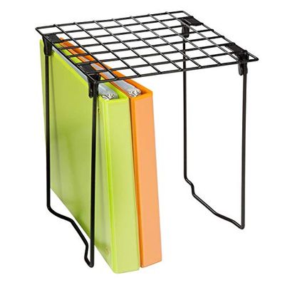 Honey-Can-Do SHF-03494 Freestanding Folding Locker Shelf, 11 by 9.25 by 12.75 inch, zwart