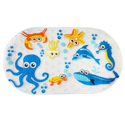 THERMOBABY - Tapis De Bain Antidérapant pour Bébé - Confortable, Ludique Et Facile À Nettoyer - Universel, s'adapte À Toutes Les Baignoires - Dès 8 Mois - Dimensions 71x38 cm
