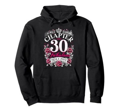 Womens Chapter 30 Fabulous Since 1995 30th Birthday Design Felpa con Cappuccio