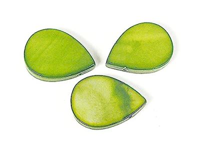 Parel met parelmoerschaal, glanzend, groen, 14 x 10 mm, 250 g, 279u, ca.