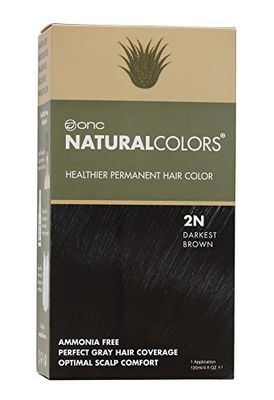 ONC NaturalColors Healthier Permanent Hair Color 2N Darkest Brown 120 ml (4 fl. oz.) 1 Application