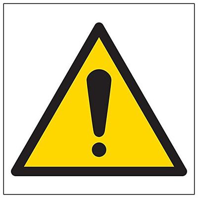 Vsafety 61001 AT-S "avertissement Logo" Sign, SQUARE, 200 mm x 200 mm (lot de 3)