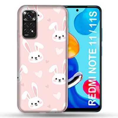 Cover per Xiaomi Redmi Note 11 / 11S Animale Coniglio Rosa