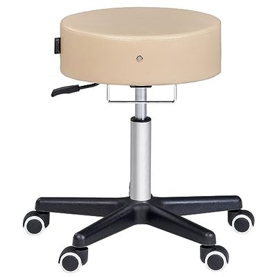 Master Massage Costco - Sgabello girevole da lavoro, per cosmetici, colore: Beige