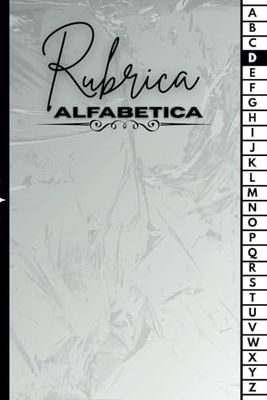 Rubrica Alfabetica: Quaderno A5 con 4 pagine per ogni lettera